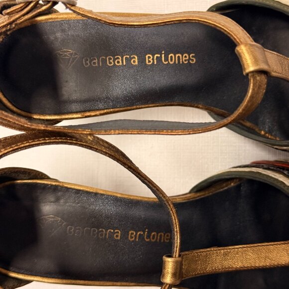 Barbara Briones T-Strap Multicolor Size 36 - Picture 7 of 9